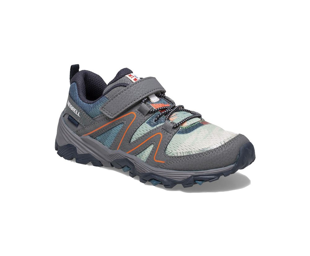 Buty Trekkingowe Merrell Dziecięce Szare - Trail Quest Print - 549716-PWT